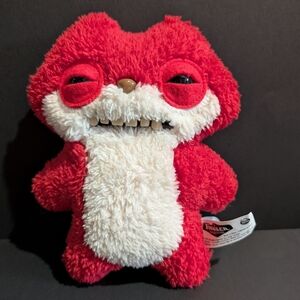 Fuggler Funny Ugly Monster Sketchy Squirrel Snuggler Plush Doll w/Teeth 9" High